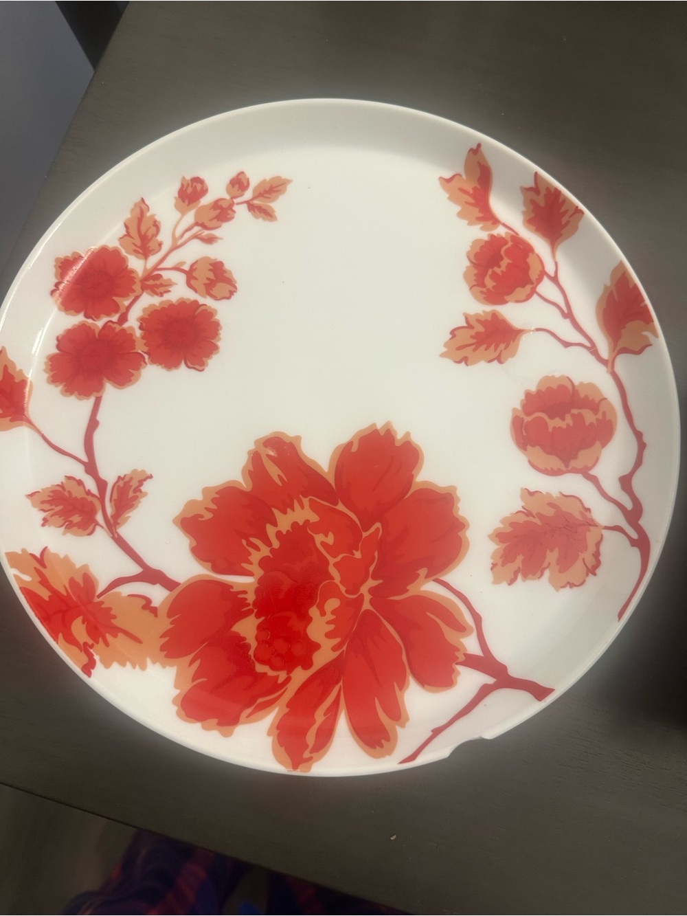 Home Porcelain Collection Carmine Blossom Dinner Plates